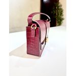 Bolsa Baguete Cherry Red em Couro Legítimo