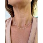 Corrente Americana Slim em Prata 925