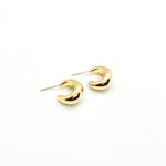 Brinco Meia Argola Bold Banhado a Ouro