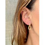 Brinco Argola Elos Banhado a Ouro