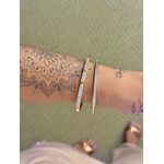 Bracelete Slim Cravejado Banhado a Ouro 