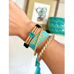 Bracelete Rosquinha Slim Banhado a Ouro 
