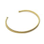 Bracelete Rosquinha Slim Banhado a Ouro 