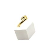 Anel Ajustável Frontal Basic Banhado a Ouro 