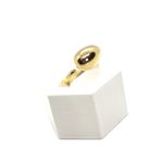 Anel Ajustável Gota Única Banhado a Ouro 