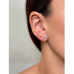 Brinco Fio Minimal Acqua Banhado a Ouro