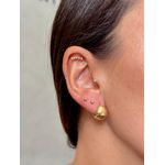 Brinco Argola Bold Cabacinha Banhado a Ouro