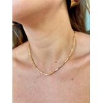 Corrente Mini Canutilhos Banhada a Ouro