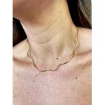Corrente Canutilhos Ondulados Banhada a Ouro