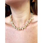 Colar Cascalhos Nude Banhado a Ouro
