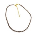 Choker Cristais Capuccino Banhado a Ouro