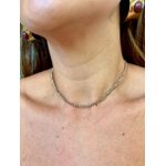 Choker Cristais Capuccino Banhado a Ouro