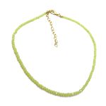 Choker Cristais Verde Peridoto Banhado a Ouro 