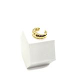 Piercing Fake Croissant Banhado a Ouro 