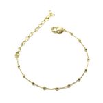 Pulseira Infantil Bolinhas Banhado a Ouro