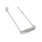 Pulseira Infantil Plaquinha Basic em Prata 925