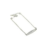 Pulseira Infantil Plaquinha P em Prata 925