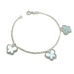 Pulseira Borboletas em Prata 925