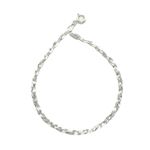 Pulseira Trançada Flat em Prata 925