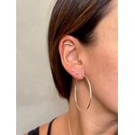 Brinco Argola Fina Basic em Prata 925