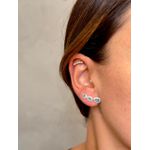 Brinco Gota G Turmalina em Prata 925