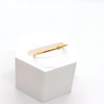 Anel Mini Zircônia Basic Banhado a Ouro