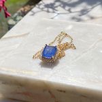 Corrente Fusion Tanzanita Banhada a Ouro