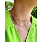 Corrente Chocker Riviera Fina Banhada a Ouro