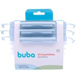 KITS 3 POTINHOS HERMETICOS AZUL