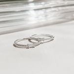 Anel Solitário Cravejado Maya Prata 925