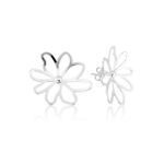 Brinco em Prata 925 Flor Orgânico