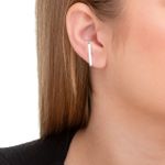 Brinco Ear Hook em Prata 925 Laminado