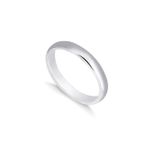 Aliança de Namoro em Prata 925 - Minimalista 3MM
