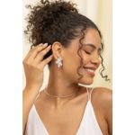 Brinco em Prata 925 Meia Flor