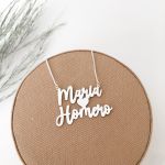 Colar Nome Personalizado Manuscrito Fonte 2