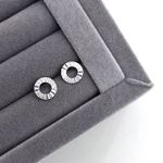 Brinco Circulo Trabalhado Prata 925