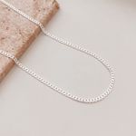 Corrente De Prata Grumet 3 mm 60cm 