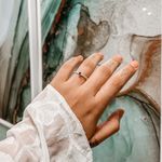 Anel Solitário Azul Cravejado Prata 925