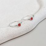 Anel Solitário Pink Prata 925 