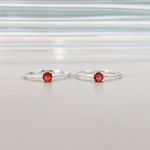 Anel Solitário Pink Prata 925 