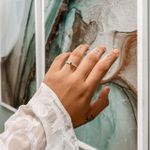 Anel Solitário Verde Cravejado Prata 925