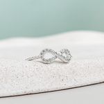 Anel Infinito Cravejado Prata 925