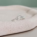 Anel Milena Cravejado Prata 925 