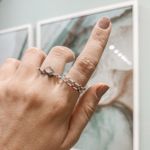 Anel Aparador Colorido Prata 925