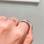 Anel You & Me Rosa Pink Prata 925 