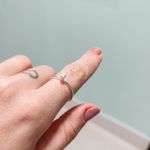 Anel Solitario Cristal Garra Prata 925 