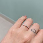 Anel Solitario Cravejado Cristal Prata 925 