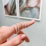 Anel Aparador Inteiro Cravejado Prata 925 