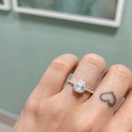 Anel Gota Cravejado Cristal Prata 925 