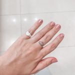 Anel Regulável Coração Dedinho Prata 925 